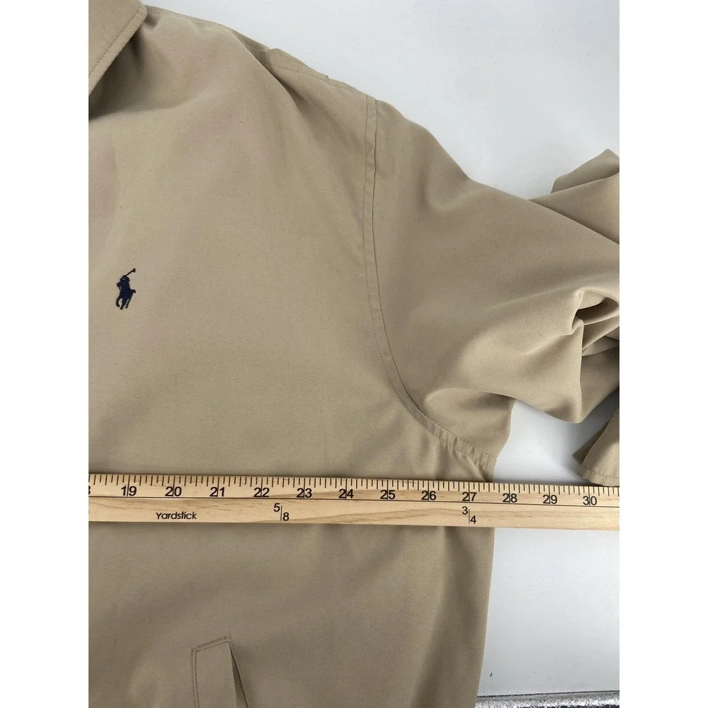 Vintage Polo Ralph Lauren Jacket Mens 2XL Tan Harrington Bi Swing Classic Preppy
